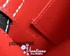 Handtasche Keliys echtes Leder 7A Bag Mini 2. Generation 19CM schwarzes inneres Patchwork Red S3 Chevre Ziegens Silber Schnalle