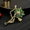 Brooches Green Lotus Flower Women Pearl Classic Beauty Water Plant Enamel Craft Jewelry Party Office Brooch Pins Birthday Gifts