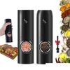 Moulin Matic Electric Mill Pepper and Salt Grinder avec LED Light Adjusiness Spice Spice Kitchen Cooking Tool 240304 Drop délivre DH4UM