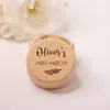 Party Favor Personalised First Curl Baby's Lock Of Hair Keepsake Box Engraved Wooden Trinket Christening Baby Shower Gift