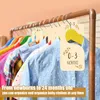 Bed Skirt 16Pcs Baby Closet Dividers Wooden Organizer Exquisite Hanging Separator Reusable Kids Clothes