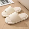 Slippers Four Seasons Linen Indoor Home Women's Europe And The United States Lattice Simple Fabric Cotton