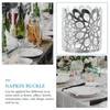 Table Cloth 50 Pcs Christmas Napkin Ring Dinner Napkins Disposable Rustic Rings Paper Serviette Accessories