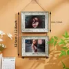 Frames 1pc Dual Frame European and American Fashion Square Family Po Wall Decoration Set