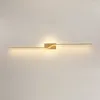 Wall Lamp Light Luxury Metal Bedroom Living Room TV Background Bed Simple Mirror Before The Long Strip Lamps For Decor