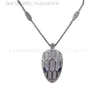 Necklace Designer for Woman Bulgarie Luxury Charm snake Necklace Baojia Full Diamond Snake Head Necklace High Version Snake Shaped Pendant Trendy High End Small and