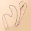 Hangers 2024 Moederdag Origineel 925 Sterling Silver Pan Sparkling Infinity Collier ketting sieraden cadeau