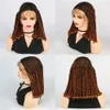 Mode Korte Bob gevlochten Wig Synthetische grote kanten vlechten haarpruik voor vrouwen 14 inch Afro hoogwaardige jumbo vlechten pruik cover 240506