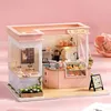 Architettura/casa fai -da -te bambola in legno in legno Casa di bambola 3D Assemblaggio 3D Kit di bambola per bambole per la casa piccola casa con giocattoli per mobili per bambini regali