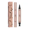Qic Qini Color Seal Double Head Triangle Wing Eyeliner Pen 5 Color Eyeliner Stamp