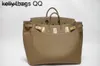 Персонализированная настройка HAC 50 см сумки сумки высокой емкости дизайнерская сумка для размера сумки для размера сумки для перемещения кожаная сумка кожаная сумка коричневый цвет