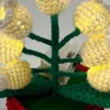 Decorative Flowers Hand-Knitted Lily Of The Valley Desk Lamp Artificial Lights Crochet Funny Gifts For Women Bedroom Home Table Ideas Decor