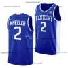 Kentucky Wildcats Basketball Jersey 2022-2023 NCAA College Jersey Chris Livingston Oscar Tshiebwe Daimion Collins Antonio Reeves Grant Darbyshire Walker Horn