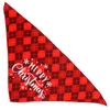 Appareils pour chiens Christmas pour animal de compagnie Bandana Holiday Triangular Scarf Momeny Bib Towel