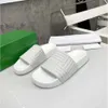 Slippers SLIDER Designer Striped Slides Round Toe Rubber Slipper Summer Beach Slide Green Sandal RESORT SPONGE Couple Sandals Men Women Flip Flops saa s