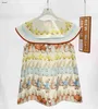 Top Girls Robes Animal Pattern Full Print Jirt Princess Robe Taille 100-150 cm Kids Designer Vêtements Baby Roule 24MA