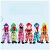 Impreza przychylność 25 cm zabawne vintage Colorf Pl string marionetka klaun drewniana nette ręka ręczna działalność lalka dla dzieci prezenty upuszcza deliv otld8