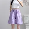 Frauen Shorts Gidyq Frauen Y2K Fracht koreanische losen Gelegenheitssportladies Streetwear High Taille Grau Wide Leg Short Hosen