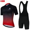 Salexo Red Cycling Jersey Set Men Summer Mounty Bike Colding Sportswear Racing Racing Comply Elcycle Complete 240426