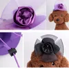 Psa odzież kota Puppy Hat Pabandka nagłówek Pet Fashion Decoration Top Hats Gentleman Fedora Kitten Cap na przyjęcie Bożego Narodzenia