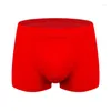 Underpants 1pcs Under Wear Unce's Flat Bikers traspiranti pugili elastici di colore puro xl/3xl/5xl/7xl/9xl per uomini brief di cotone