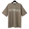 Vetements Letter Printed Tee Black Color Short Sleeves Men Women Summer Casual Hip Hop Street Skateboard T-shirt 5TR