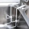 Keuken opslag duurzame gootsteen caddy spons houder kleine badkamer metalen organisator vloeibare schotel drainer kraan rek douche handig