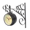 Horloges murales suspendues de style méditerranéen porte-gant de baseball maison décorative pour la maison des étagères de chambre en fer