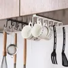Hooks Metal Kitchen Organizer Rack Cabinet Hanger 12 For Mug Cup Pot TEALS Supplies Hook Storage Rack Accessories