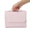 Borsa per il trucco da viaggio Cosmetico di grande capacità per donne Organizzatore di custodia in pelle PU Organizzatore portatile con manico 240511