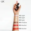 QIC Qini color high light face repair brightening shadow stick 3D face base cream Lying silkworm pen powder blusher stick makeup