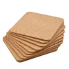 TABLEAU MATS 10PCS CORCES NATURELS CORCHES Square Mat à vins Win Drink Tap Tap Pad Tap Taf pour cuisine Home