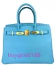 Aabirdkin Delikatne luksusowe designerskie torba 30 du Nord Blue Epsom skórzana złota sprzęt damska torebka crossbody