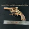 1: 2.05 Revolver Revolver Toy Gun Modèle de bruit Maker Full Metal Look Real Collection ne peut pas tirer sur Pistol Outdoor CS PUBG GAME PROP FIGDETT