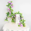 3 pezzi di fiori decorativi ghirlanti 9 fago / lotti di seta foglie verde edera usate per la decorazione del matrimonio in famiglia con foglie finte appese ghirlanda