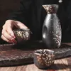 Japanse set Set Creative Commercial Izakaya Dispenser Barware Huishouden Keuken Vintage Ceramic Shochu Kettle Tea Cups 240509