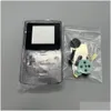 Les caisses couvrent les sacs pour Gameboy Color GBC Classic Game Console Housing Case Plastic Shell Er avec Verre Mirror Surface High Quality Butto Otusw