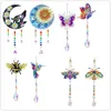 Figuras decorativas Colorido de colorido AGATE SUN Catcher Rainbow Prism Ball Window Maker colgante de colgantes Decoraciones CHIMES de viento 2024