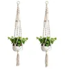 Plant Hangers Macrame Rope Pots Holder Ropes Wall Hanging Planter Hanger Basket Plants Holders Indoor Flowerpot Baskets Lifting3617378