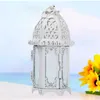 Bandlers porteurs de style marocain lanterne vintage pour les événements Fêtes et mariages (blanc)