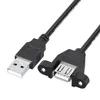 USB Extension Cable with Ear USB 2.0 Male To Female with Screw Hole Panel Data Cable USB Extension Cable with Ear