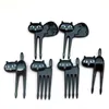 LMETJMA 6pcsset Black Cat Fruit Fork Set Party Birthday Food Animal Toothpick Bento Lunch For Children D0004 240422