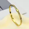 Braccialetti di design di braccialetti di diamanti intarsio Donnetta Donne Gold Silver in acciaio inossidabile Lettera Funta Bangle in pelle Mens Regalo per braccialetti da polso da donna