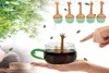 S roliga handgester te infuser svart te silikon Löst blad Herbal krydda hållare tebryggningsverktyg4128325