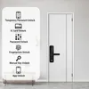 TUYA WiFi Electronic Smart Door Lock avec une empreinte digitale biométrique Mot de passe de mot de passe de déverrouillage USB Charge d'urgence 240507