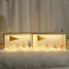 Cadres en bois Diy PO Cadre de nuit mignonne Light LED USB Belle décoration de maison Cadeaux de cadeau d'anniversaire pour enfants