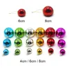 Si les décorations transfèrent la sublimation de la chaleur être vide 6 couleurs 8cm de Noël rond Ball Christmass Tree Ornaments Inventory 1108