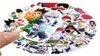 50pcspack Anime Cartoon TV show autocollant autocollants imperméables pour le planificateur de voitures pour ordinateur portable Bouteille Télélectricité de MacBook Cup Wardrobe6493364