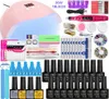 Ensemble d'ongles 101218 Couleur Nail Gel Vernis Polish Polish Manucure Set avec 36W UV LED Lampe électrique Kit de machine à forage 4984010