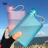 Bouteilles d'eau Mémo Forme transparente Sports extérieurs Small Home Scellé Scellée Portable Camping Randonnée Bouteau Gift Square Plat